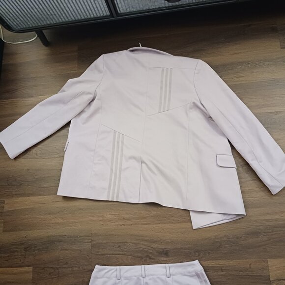 RARE ADIDAS X DANIELLE CATHARI DESIGNER LAVENDER PANT SUIT BLAZER SET L - Picture 10 of 10